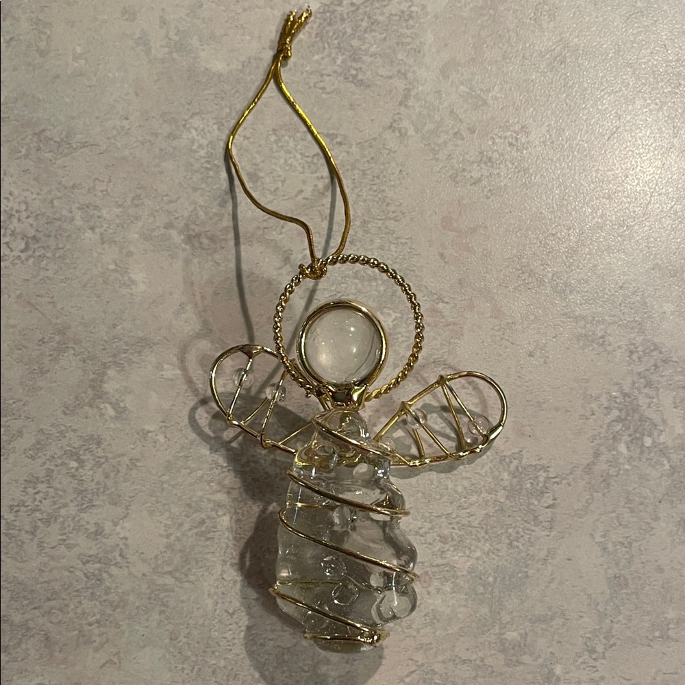 Roman Inc Gold Angel Ornament